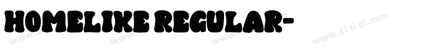 Homelike regular字体转换